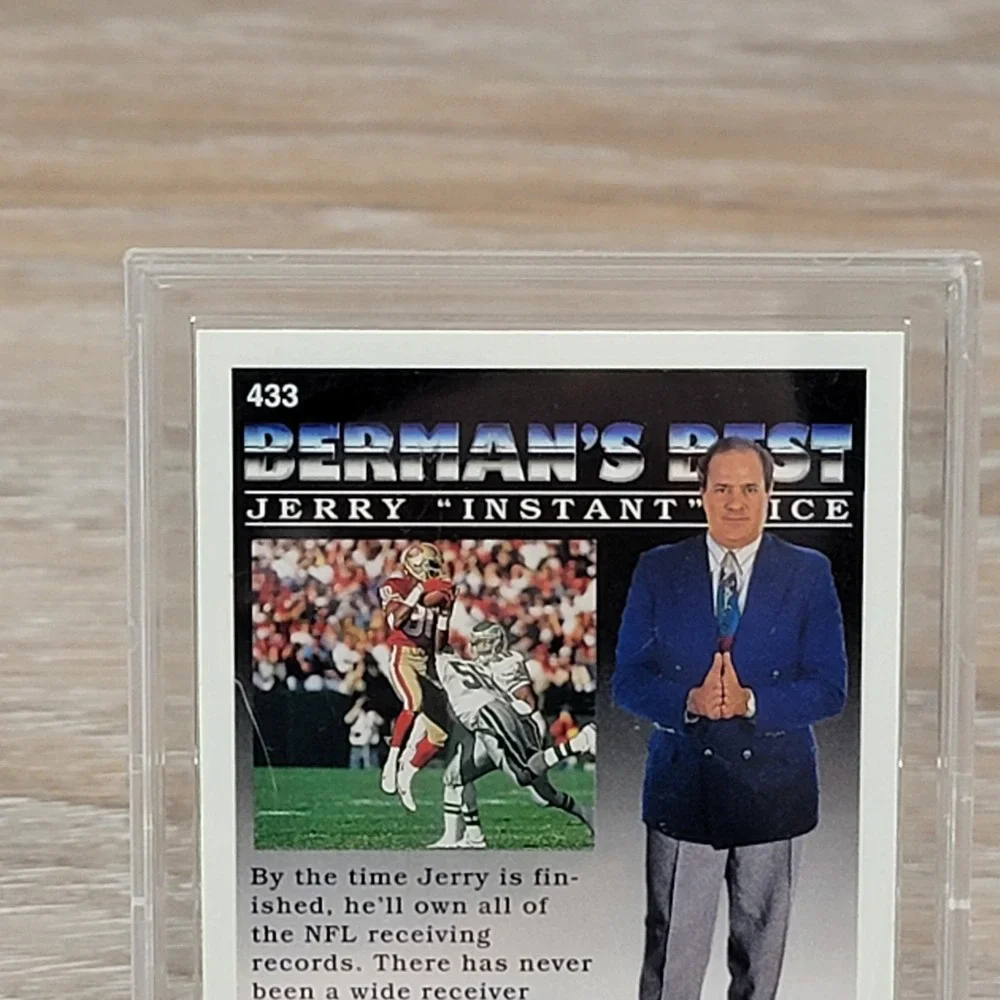 1993 Upper Deck Jerry Rice Autograph Berman's Best #433 San Francisco 49ers NFL